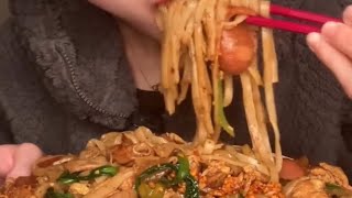 Chinese stirred fried noodles ASMR from Kuai [upl. by Asereht]