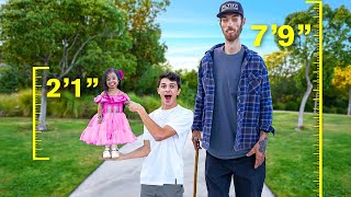 The Worlds Shortest Woman VS Tallest Man [upl. by Kandace]