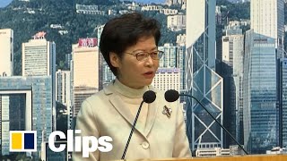 Hong Kong leader on delay of vaccine passport and border reopening with mainland China [upl. by Esinaj]