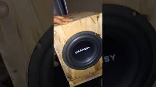 Subwoofer embassy 500watt  Box Kayu Super Tebal subwoofer bass shorts [upl. by Frum]