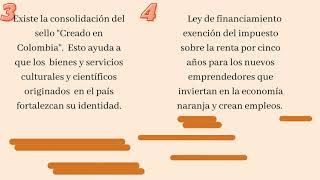 BENEFICIOS DE LA ECONOMÍA NARANJA [upl. by Adena]