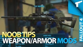 Fallout 4  WeaponArmor Modding Noob Tips [upl. by Anairuy208]