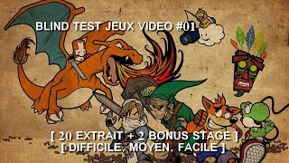 BLIND TEST JEUX VIDÉO 01  AVEC RÉPONSE FACILE MOYEN DIFFICILE [upl. by Diane-Marie]