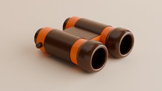 How to Model Binoculars in Blender [upl. by Alic]