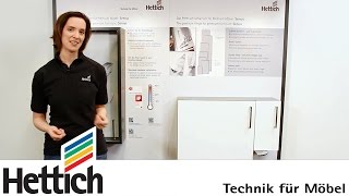 Sensys hinges with integrated softclosing technical briefing by Hettich [upl. by Arella267]