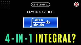 😱 How to Solve This Beautiful 4In1 Integral  Integration Class 12 [upl. by Euqinomahs913]