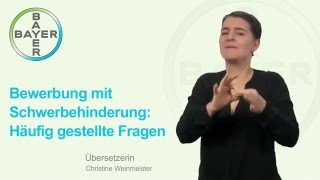 Bewerbung mit Schwerbehinderung Häufig gestellte Fragen [upl. by Isola915]