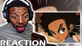 The Boondocks Hueys Best Fighting Scenes  Reaction [upl. by Aynav]