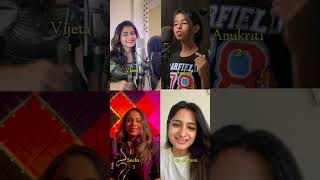 Aaj Ki Raat  Stree 2  Whos Best Cover By  Vijeta vs Anukriti vs Sneha vs Madhubanti  Angel Raf [upl. by Baxie835]