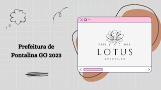 Apostila Prefeitura de Pontalina GO 2023 Agente Comunitário de Saúde [upl. by Htezil]