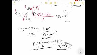 tertButyl bromide to isobutyl bromide coversion [upl. by Anitsrik]