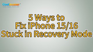 How to Fix iPhone 1516 Stuck in Recovery Mode 5 Ways [upl. by Ellehsem]