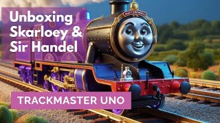 Unboxing Sir Handel amp Skarloey Trackmaster 1  Membuka kemasan Sir Handel dan Scarloey [upl. by Uoliram287]