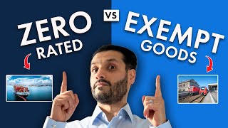 VAT Zero Rated vs Exempt Goods  Whats the difference [upl. by Rae]