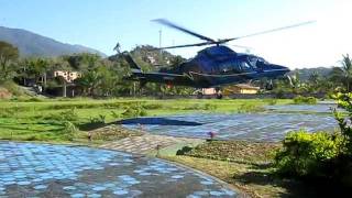 Pouso Heliporto Maroum SJDO Ilhabela Agusta PPKLU Global Taxi Aereo [upl. by Aurlie]