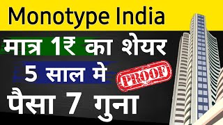 Monotype India Ltd Share News  Monotype India Share News  Stock Market [upl. by Rob]