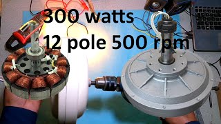 DC celling fan convert to AC generator 300watts  pmg alternater low rpm [upl. by Lardner]