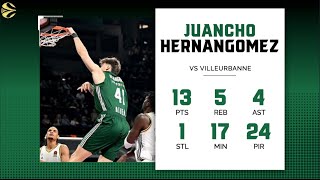 Panathinaikos  Villeurbanne 9268  Juancho Hernangomez 13 Points 24 PIR [upl. by Auoy1]