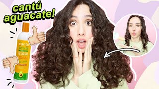 PROBANDO SUS FAVORITOS ACTIVADOR DE RIZOS CANTU AGUACATE 🥑 [upl. by Ymmik]