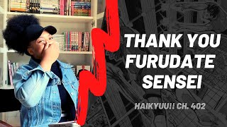 HAIKYUU 402 REACTION  THANK YOU FURUDATE SENSEI [upl. by Netsriik624]