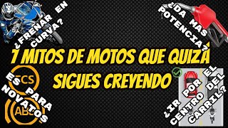 7 MITOS POPULARES DE MOTOCICLETAS [upl. by Ramon]