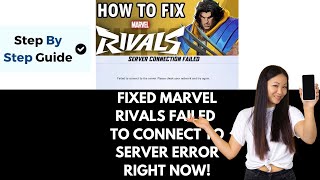 How To Fix Marvel Rivals Error Failed To Connect To The Server Connection Issue On PC [upl. by Borrell235]