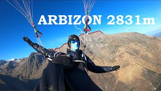 Vol Rando Parapente 2831  Arbizon [upl. by Asiil]