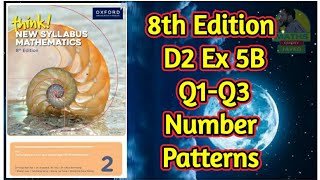 Q1Q3  Ex5B  D28th edition  Number patterns  In UrduHindi [upl. by Hughmanick329]