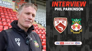 INTERVIEW  Phil Parkinson after Morecambe [upl. by Ahaelam]