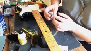 Strat Maple Fretboard Refinish  Part 2 [upl. by Ilka710]