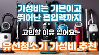 유선청소기 가성비 추천ㅣ흡입력 순위도 꼼꼼하게 따져보고 선별했습니다 [upl. by Neelram]