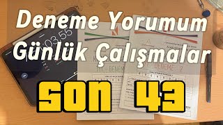 KRALLAR KARMASI DENEME YORUMUM  GÜNLÜK ÇALIŞMA RUTİNİM yks2024 study ilk1000 [upl. by Annerol525]