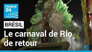 Brésil  le carnaval de Rio brille de mille feux au sambodrome • FRANCE 24 [upl. by Anamuj]