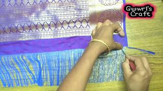 how to make Tassels for Silk Saree பட்டு புடவைக்கு முந்தானை முடிச்சு போடுவது எப்படி [upl. by Wichman]