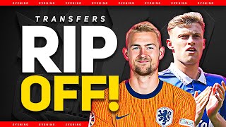 50 Mil For De Ligt Branthwaite Deal Off Man Utd Transfer News [upl. by Slrahc]