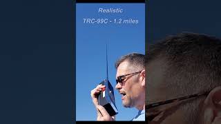 Realistic TRC99C CB walkietalkie range test from 12 miles shorts cbradios walkietalkies [upl. by Boylston95]