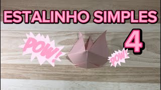 Como fazer um estalinho de papel simples modelo 4 origamitutorial estalo estalinho [upl. by Crist]