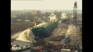 Launching  Tewaterlating Ms Bornholm [upl. by Akemit]