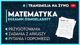 🔴LIVE ZARAZ EGZAMIN PRÓBNY z CKE  EGZAMIN ÓSMOKLASISTY 2025  egzaminosmoklasisty2025 [upl. by Aisad]