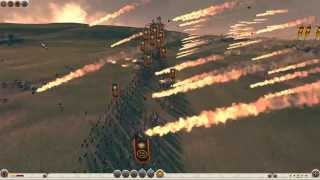 Rome Total War 2 Massive Battles  128 Heavy Onagers vs 4800 Peletasts Ultra1080p [upl. by Ivz]