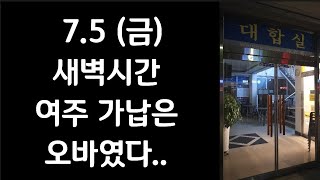 새벽시간 여주 가납은 오바였다 75 금요일 뚜벅이 대리운전기사 브이로그 🚙 [upl. by Assereht]