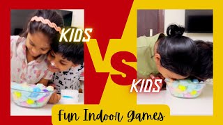 Fun Indoor Games Cotton Balls Games Fun Zoomin Advaith and Ruchir Games [upl. by Constant]