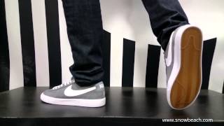 NIKE SB BLAZER LOW GT cool grey white tide pool blue 704939 014 [upl. by Asenev]