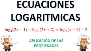 ECUACIÓN LOGARITMICA logaritmos ecuaciones algebra [upl. by Vano447]