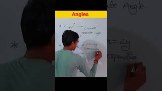 Angles  Corresponding angle  Alternate angle  Cointerior angle shorts maths angle angles [upl. by Cheri]