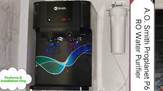 A O Smith ProPlanet P6 RO  SCMT  MinTech Water Purifier  8 Stage Purification Process [upl. by Dragon]