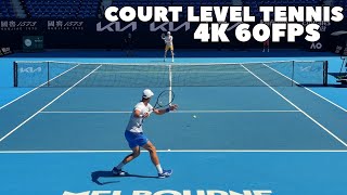 Novak Djokovic amp Emil Ruusuvuori Court Level Practice  w Slow Motion Rally 2024 4K 60FPS [upl. by Htabazile611]