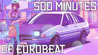 THE ULTIMATE EUROBEAT MIX 500 MINUTES OF EUROBEAT FOR CELEBRATING 1000 SUBSCRIBERS [upl. by Assilrac]