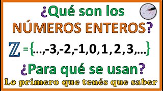 🔶 Qué son los NÚMEROS ENTEROS y para qué sirven [upl. by Ettena]