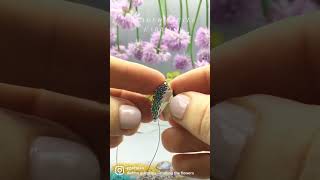 Jewelry Making At Home 🪲 Peyote Stitch Patterns Using Colorful Beads beadwork handmadejewelry [upl. by Itnava]